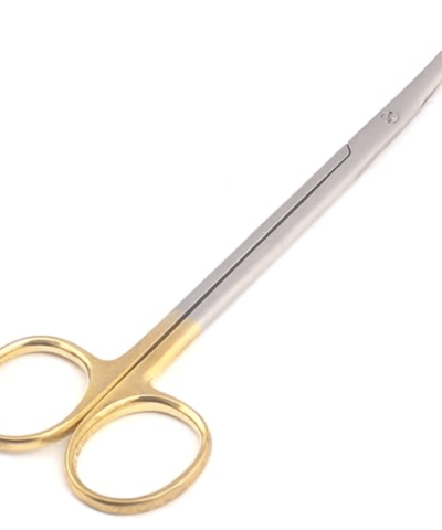 Himmel Tek - TC Gold Plated Surgical Iris Scissors Curved, 4.5inch