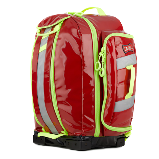 Statpacks - Medic Jump Backpack EMS Bag for Firefighters, First Responders, Red - G3+ Load N Go