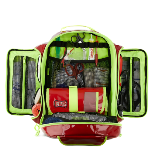 Statpacks - Medic Jump Backpack EMS Bag for Firefighters, First Responders, Red - G3+ Load N Go