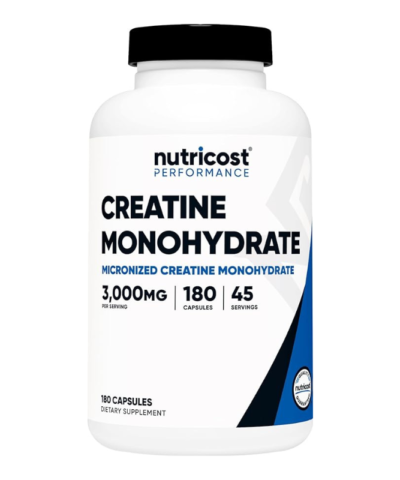 Creatine Monohydrate Capsules (3000 MG) (180 Capsules)